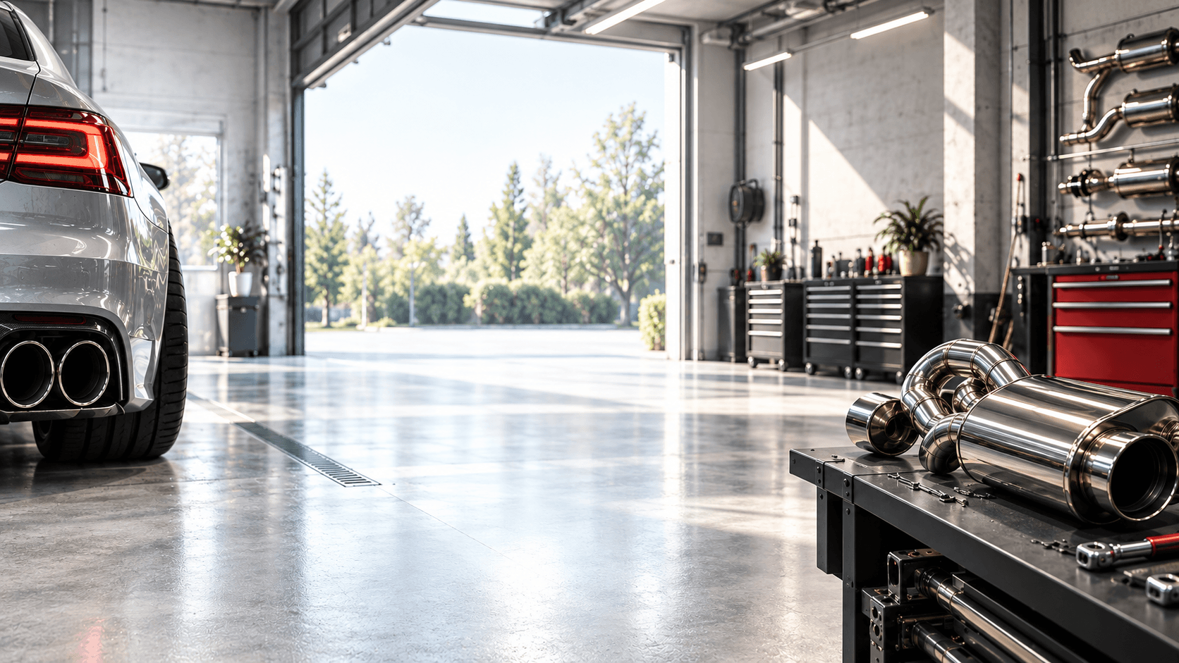 Wnętrze manufaktury wydechów EL-TEC